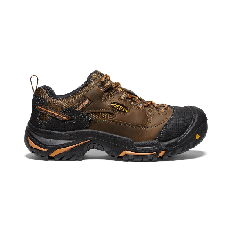 Men's puncture - resistant work & safety boots with Kevlar soleMen's Braddock Low (Soft Toe)  |  Cascade/Orange Ochre