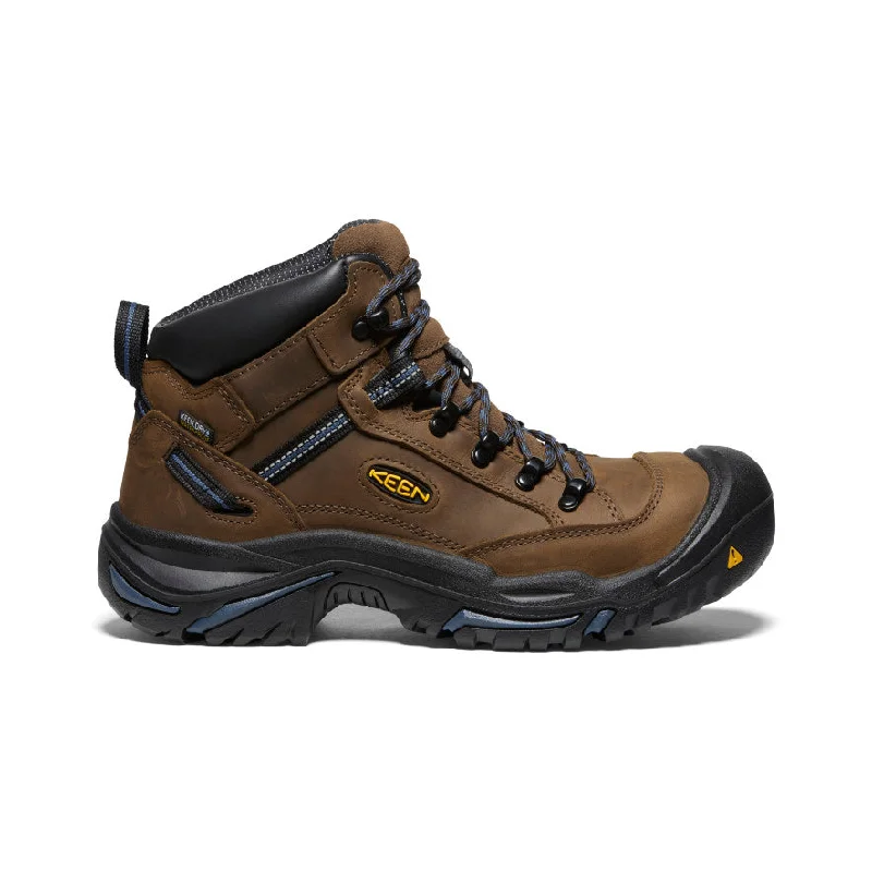 Men's work & safety boots with a flame - resistant upper for firefighting or welding workMen's Braddock AL Waterproof Mid (Steel Toe)  |  Bison/Ensign Blue