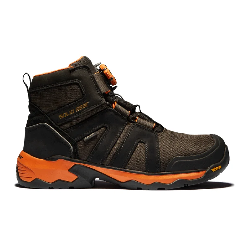 Men's work & safety boots with a reinforced heel counter for stabilitySolid Gear SG81002 Tigris Mid Gore-Tex Safety Work Boot