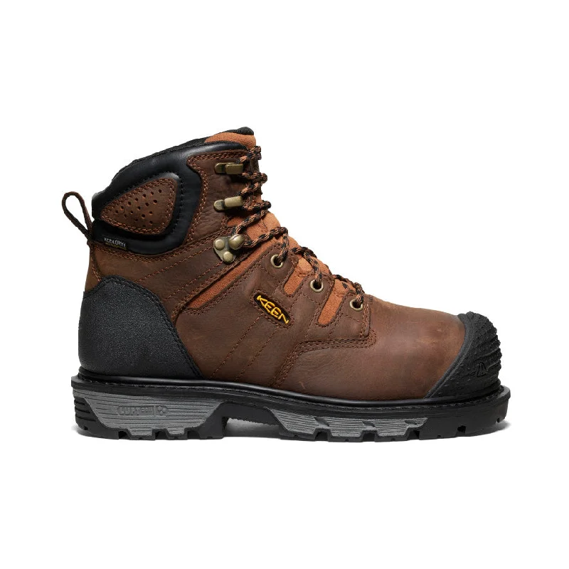 Men's slip - resistant work & safety boots for oily surfacesMen's Camden 6" Waterproof Boot INT MET (Carbon Toe)  |  Leather Brown/Black