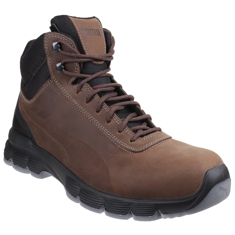 Men's work & safety boots with a high - traction lug pattern for uneven groundPuma Condor Mid Safety Boots