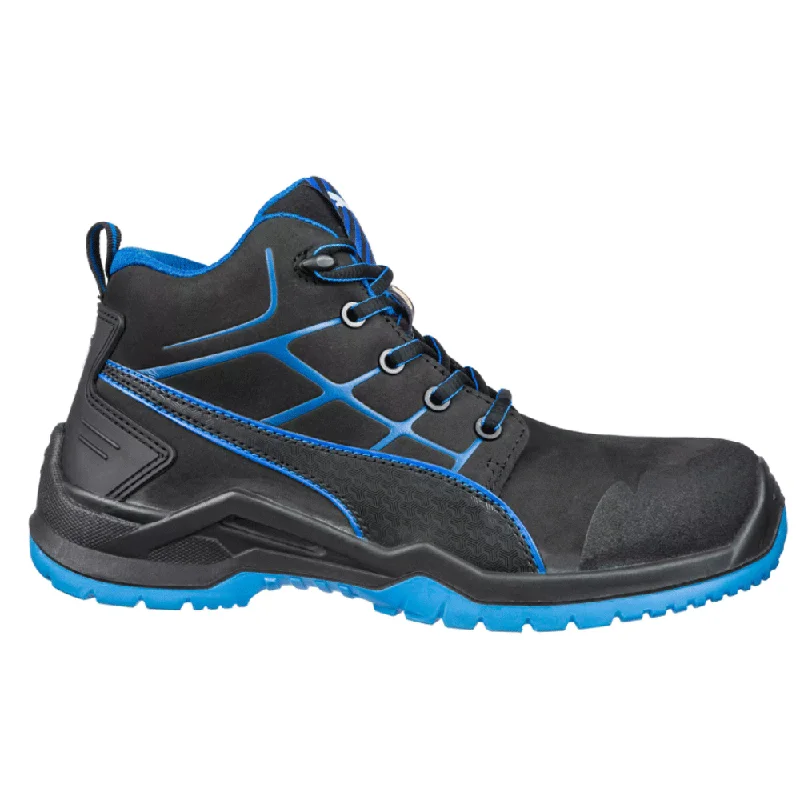 Men's high - ankle support work & safety boots for construction sitesPuma Krypton Mid S3 ESD SRC Safety Work Boot