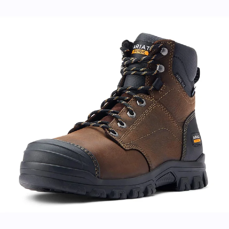 Men's non - metallic work & safety boots for airport security jobsAriat Treadfast 6" Waterproof Steel Toe Work Safety Boot