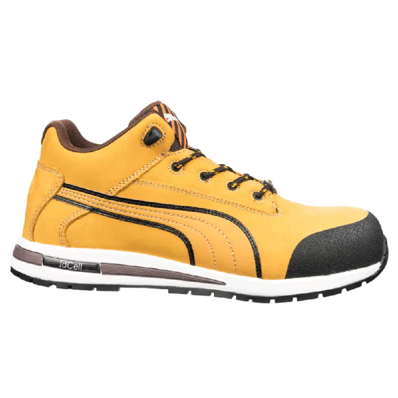 Men's work & safety boots with a quick - lace system for easy on and offPuma Dash Mid S3 HRO SRC Safety Work Boot Trainer