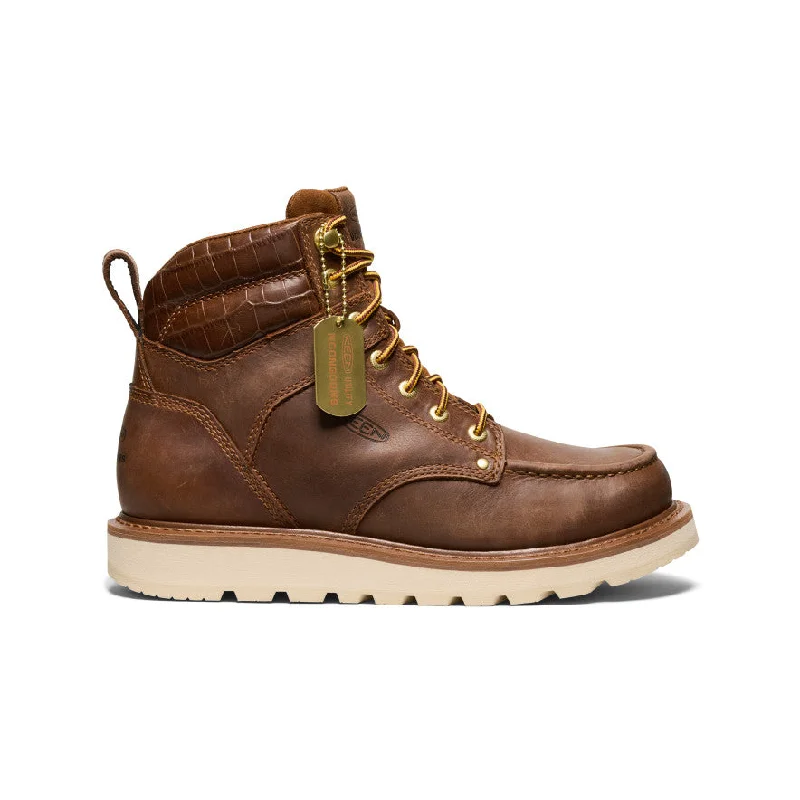 Men's work & safety boots with a breathable waterproof membrane like Gore - TexMen's Cincinnati 6" Boot (Soft Toe) x Noon Goons   |  Leather Brown/Off White