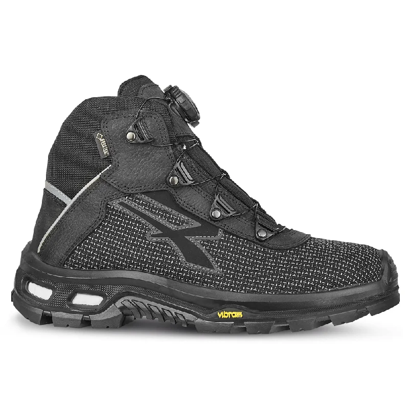 Men's work & safety boots with a high - traction lug pattern for uneven groundU-Power Kora S3 WR HI CI HRO SRC Water Resistant Gore-Tex Safety Work Boot
