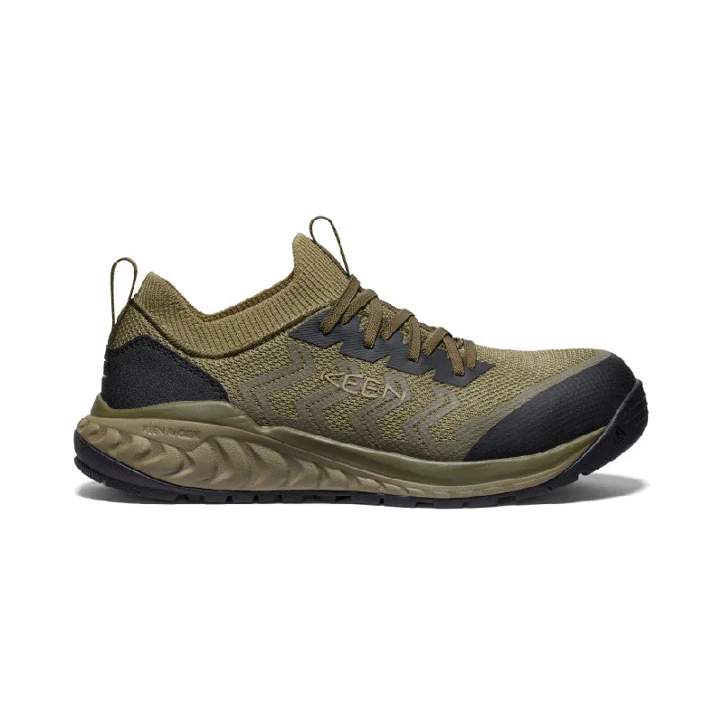Men's high - ankle support work & safety boots for construction sitesMen's Arvada Shift Work Sneaker (Carbon Toe)  |  Martini Olive/Black