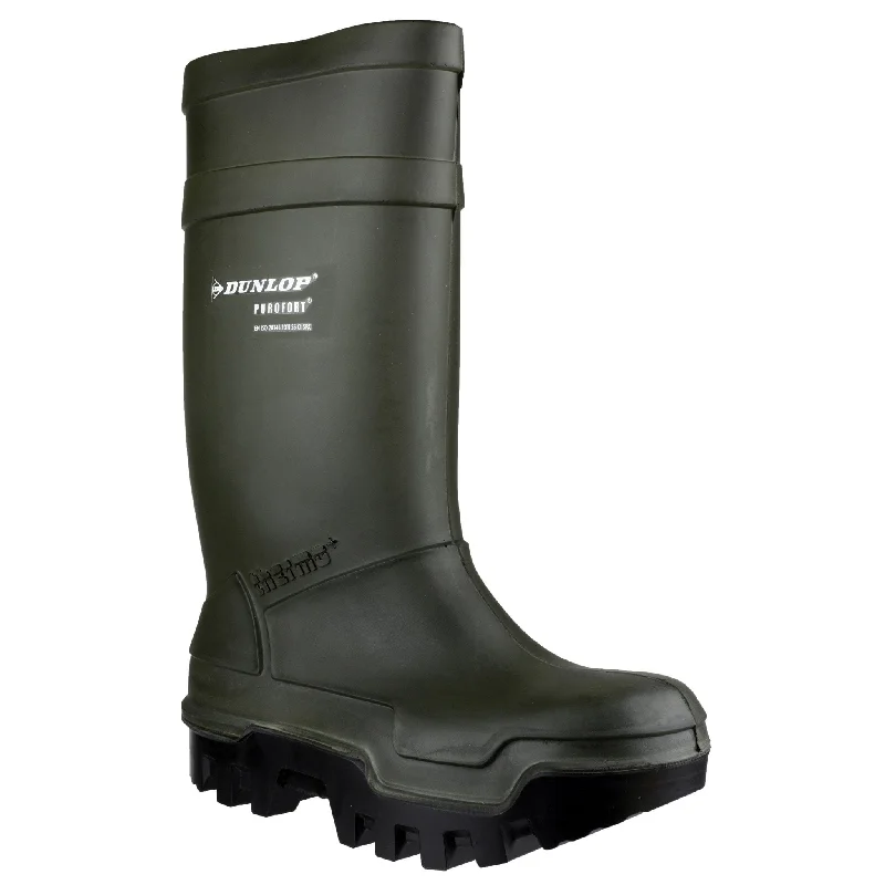 Men's high - ankle support work & safety boots for construction sitesDunlop Purofort Thermo+Safety Wellingtons