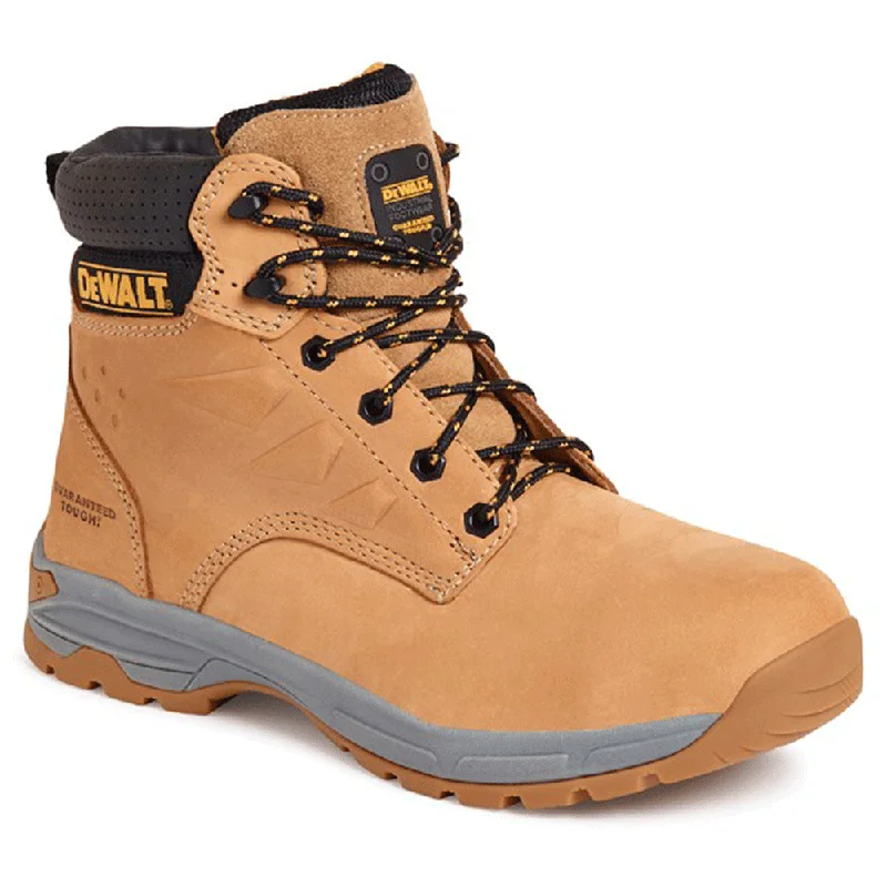 Men's work & safety boots with a durable rubber outsole for traction on rough terrainDewalt Carbon Nubuck Steel Toe Hiker Boot Various Colours