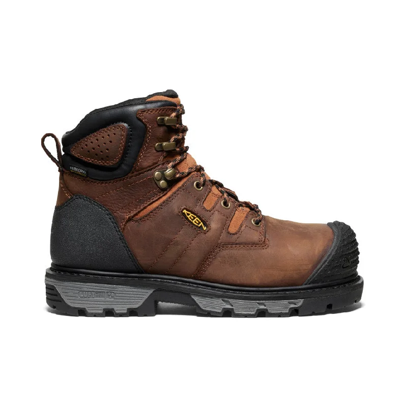 Men's work & safety boots with a chemical - resistant rubber soleMen's Camden 6" Waterproof Boot (Carbon Toe)  |  Leather Brown/Black