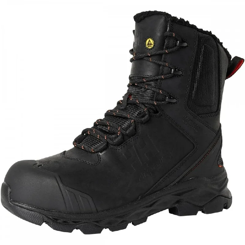 Men's work & safety boots with a high - traction lug pattern for uneven groundHelly Hansen 78405 Oxford Insulated Winter Tall Composite-Toe Safety Boots