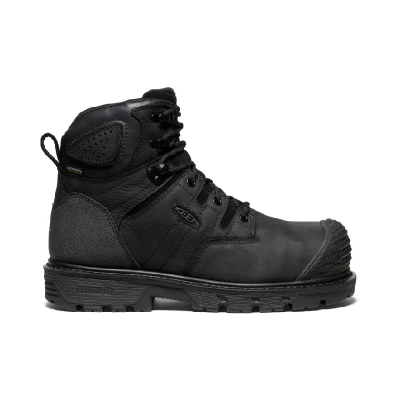 Men's work & safety boots with a reinforced heel counter for stabilityMen's Camden 6" Waterproof Boot (Carbon Toe)  |  Black/Black