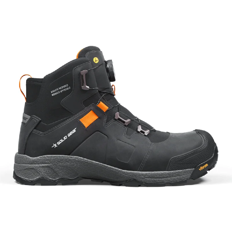 Men's heat - resistant work & safety boots for foundry jobsSolid Gear SG80014 Vapor 3 Mid Safety BOA Work Boots