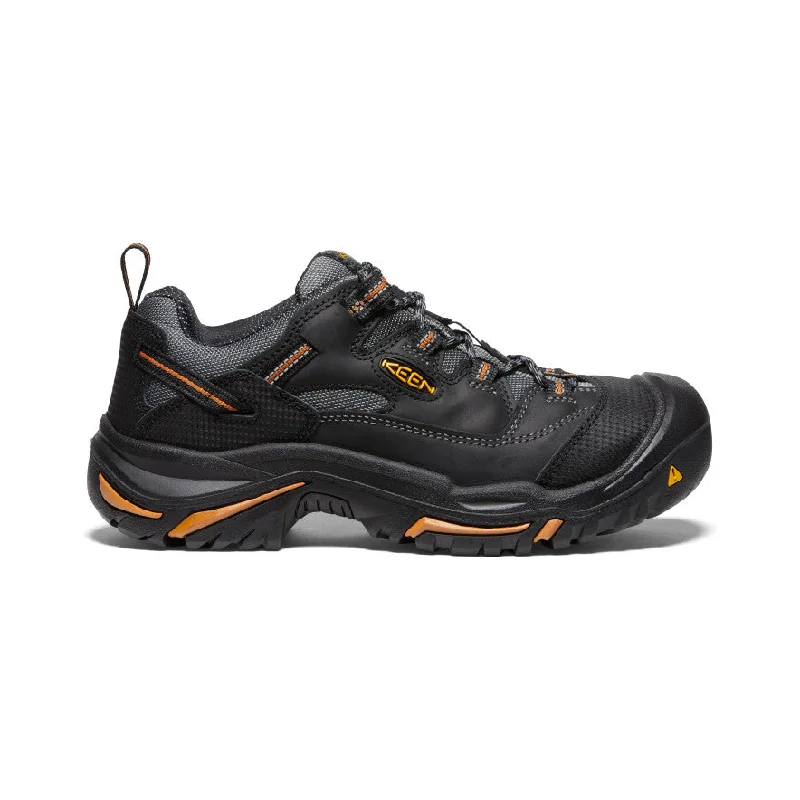 Men's breathable mesh - lined work & safety boots for hot weatherMen's Braddock Low (Steel Toe)  |  Black/Bossa Nova