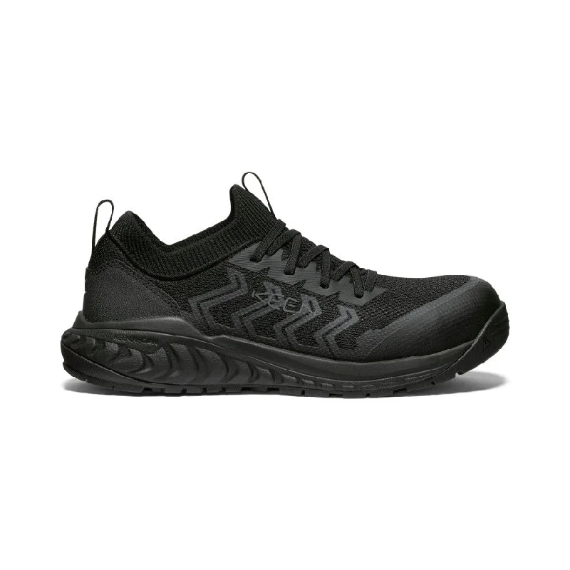 Men's breathable mesh - lined work & safety boots for hot weatherMen's Arvada Shift Work Sneaker (Carbon Toe)  |  Black/Black