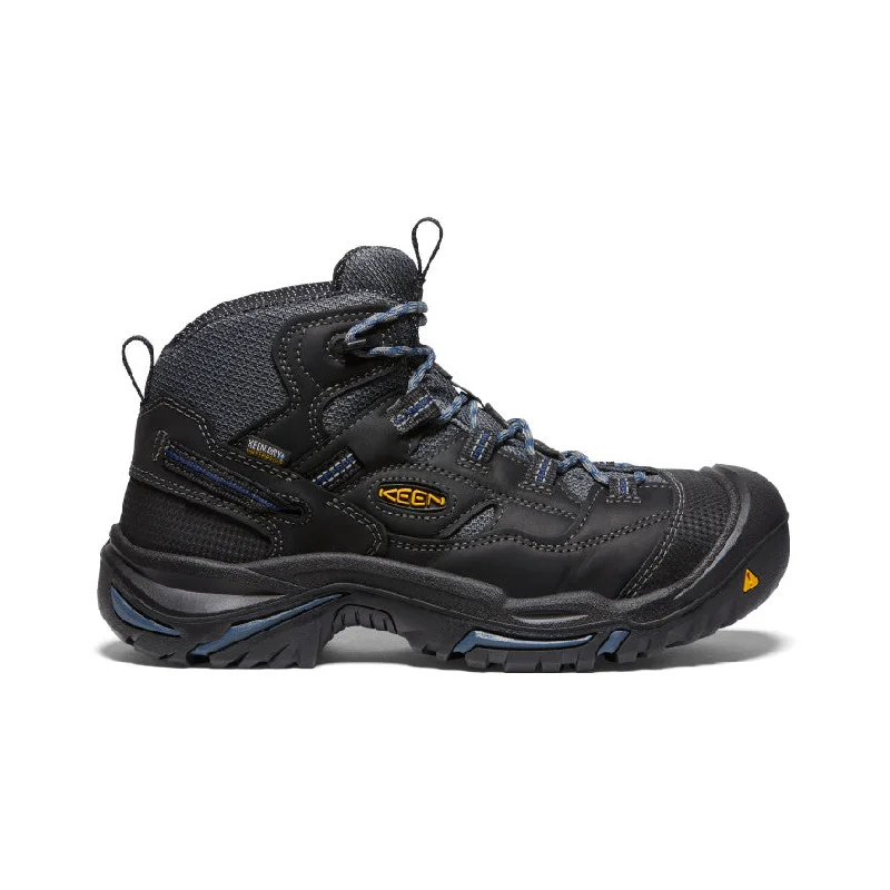 Men's shock - absorbing work & safety boots for long - hours standingMen's Braddock Waterproof Mid (Soft Toe)  |  Raven/Estate Blue