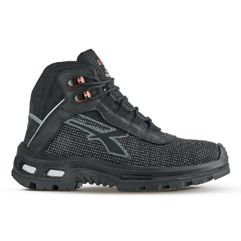 Men's work & safety boots with a gusseted tongue to keep out debrisU-Power Rescue ESD S3 CI SRC Water Resistant Composite Safety Work Boot