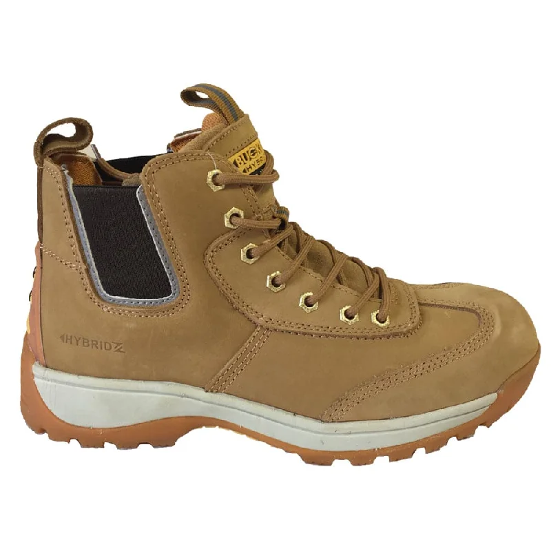 Men's slip - resistant work & safety boots for oily surfacesBuckler BHYB1 Hybridz Safety Lace/Dealer Work Boot - Honey / Black Men's slip - resistant work & safety boots for oily surfacesBuckler BHYB1 Hybridz Safety Lace/Dealer Work Boot - Honey / Black