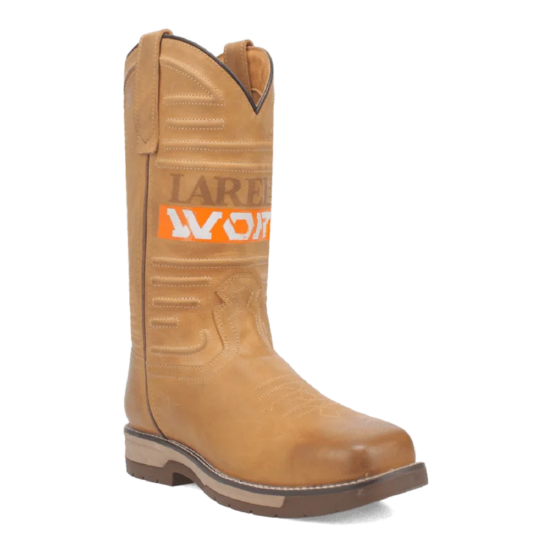 Men's work & safety boots with a quick - lace system for easy on and offWORKHORSE LEATHER BOOT
