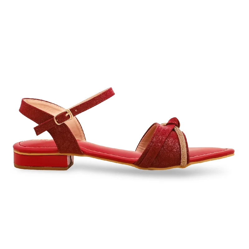 Men's sandals with a contrast stitching detail Men's sandals with a contrast stitching detail Maroon Formal Sandal FR5276