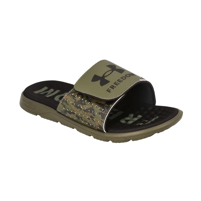 Men's sandals with a stretchy strap for a better fit Men's sandals with a stretchy strap for a better fit Men's Ignite Pro Freedom Slide Marine OD Green/Black