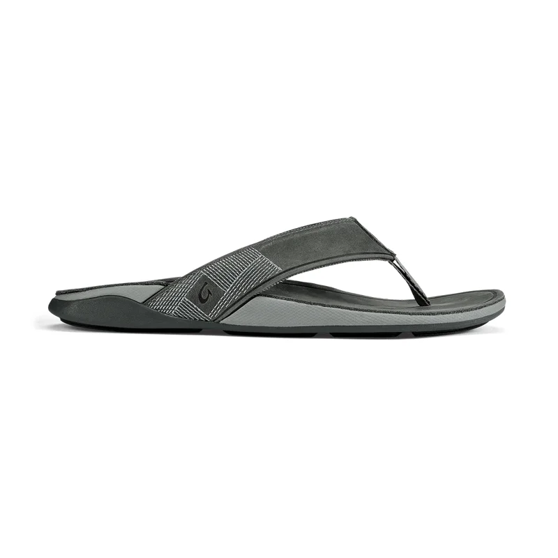 Men's leather sandals with an adjustable strap Men's leather sandals with an adjustable strap Men's Tuahine Stone/Stone