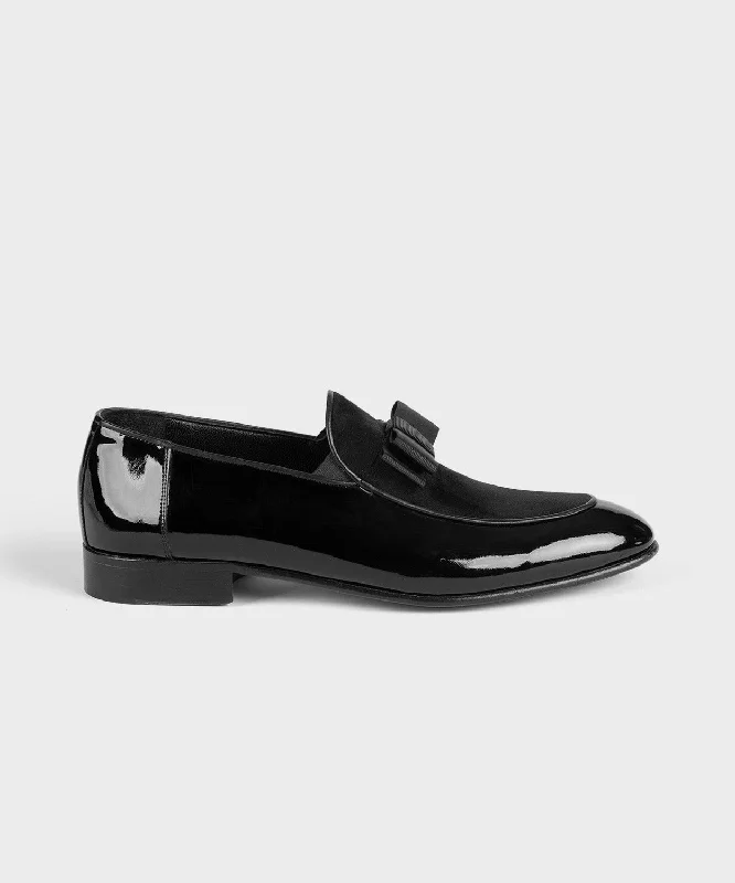 Men's loafers with a low - heeled design Men's loafers with a low - heeled design Classic Patent Loafers