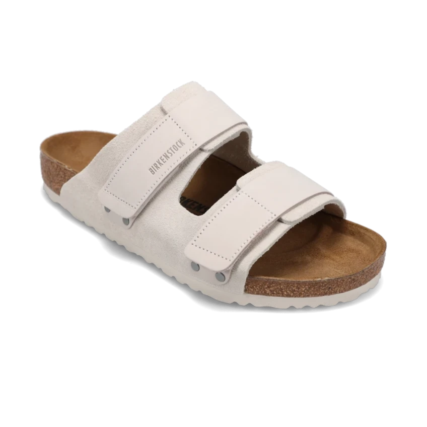 Men's sandals with a rubber sole for traction Men's sandals with a rubber sole for traction Men's Uji Antique White Suede/Nubuck
