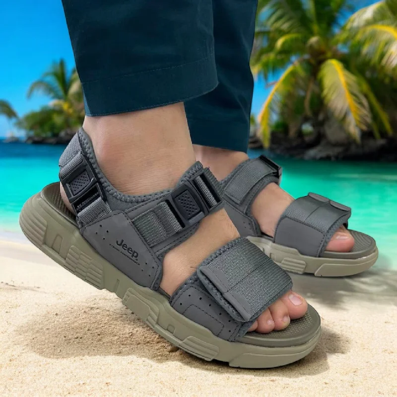 Men's slippers with a logo patch on the side Jp1519 comfy sandal
