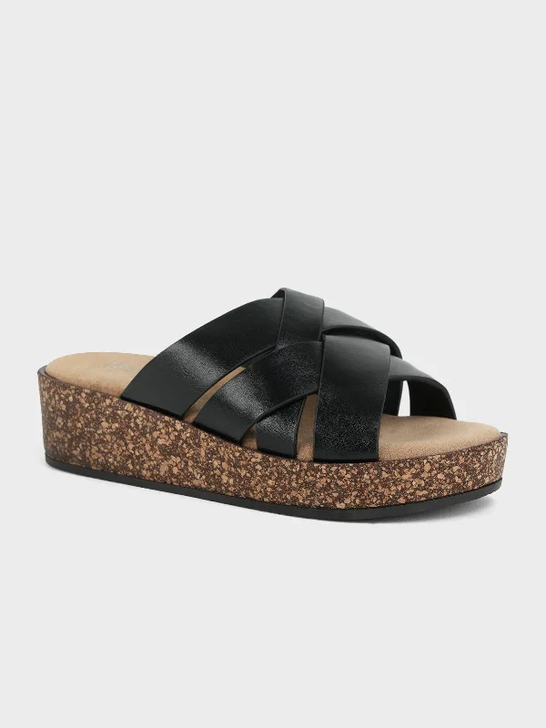Men's leather sandals with an adjustable strap Men's leather sandals with an adjustable strap Womens "FINOLA" Open Toe Casual Slippers