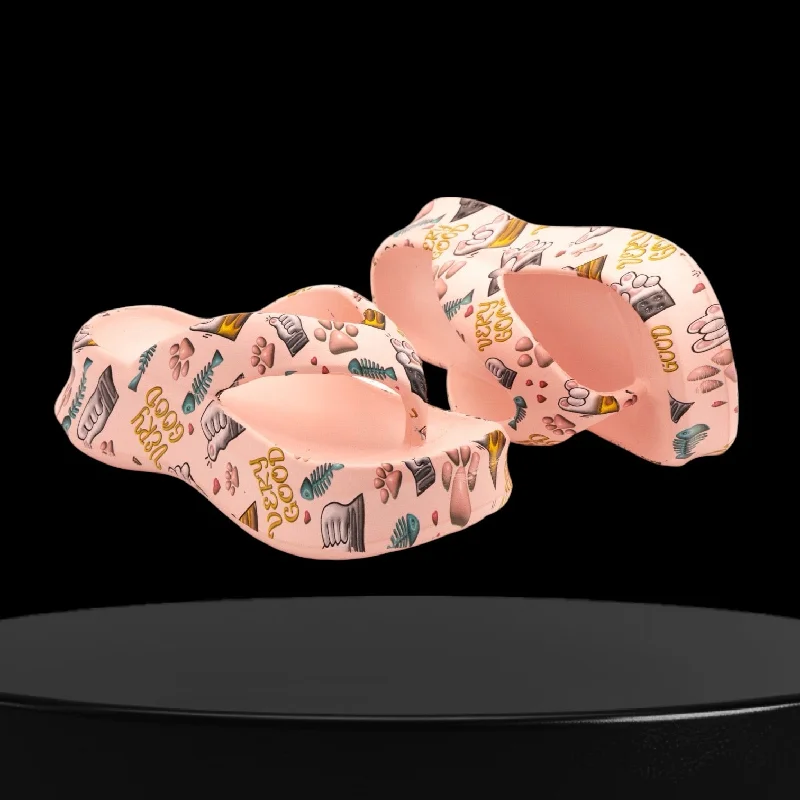 Men's slippers with a soft, flexible sole Kandy print flipflop