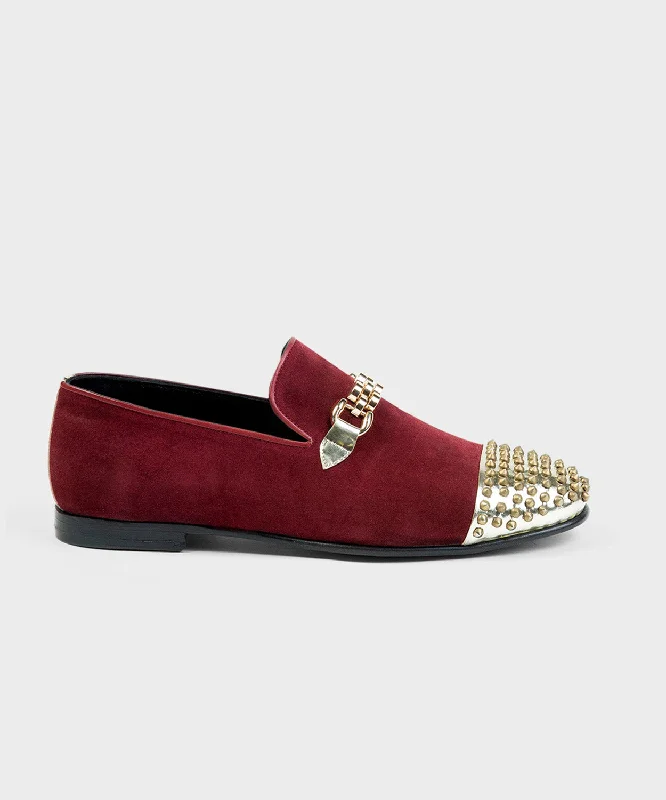 Men's loafers with a removable insole for cleaning Men's loafers with a removable insole for cleaning Studded and Embroidered Loafers