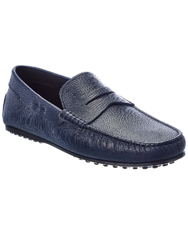 Men's loafers with a smooth leather finish Men's loafers with a smooth leather finish TODs City Gommino Leather Loafer