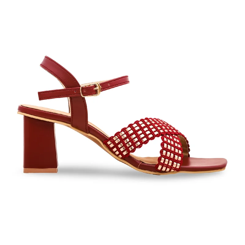 Men's sandals with a flexible sole for easy movement Men's sandals with a flexible sole for easy movement Maroon Formal Sandal FR5220