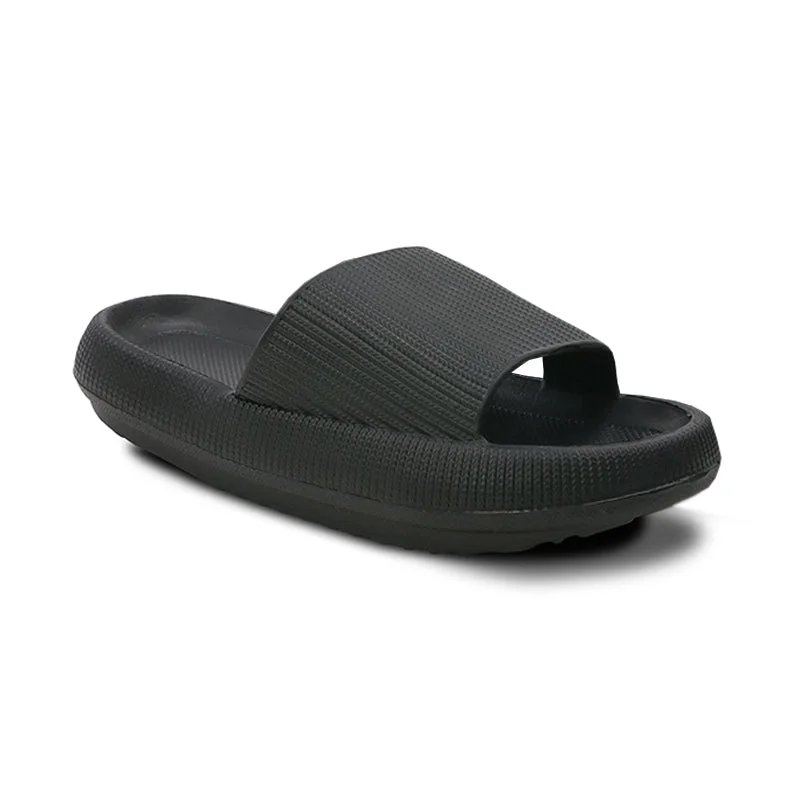 Men's sandals with a stretchy strap for a better fit Men's sandals with a stretchy strap for a better fit Men's Pillow Slides Black