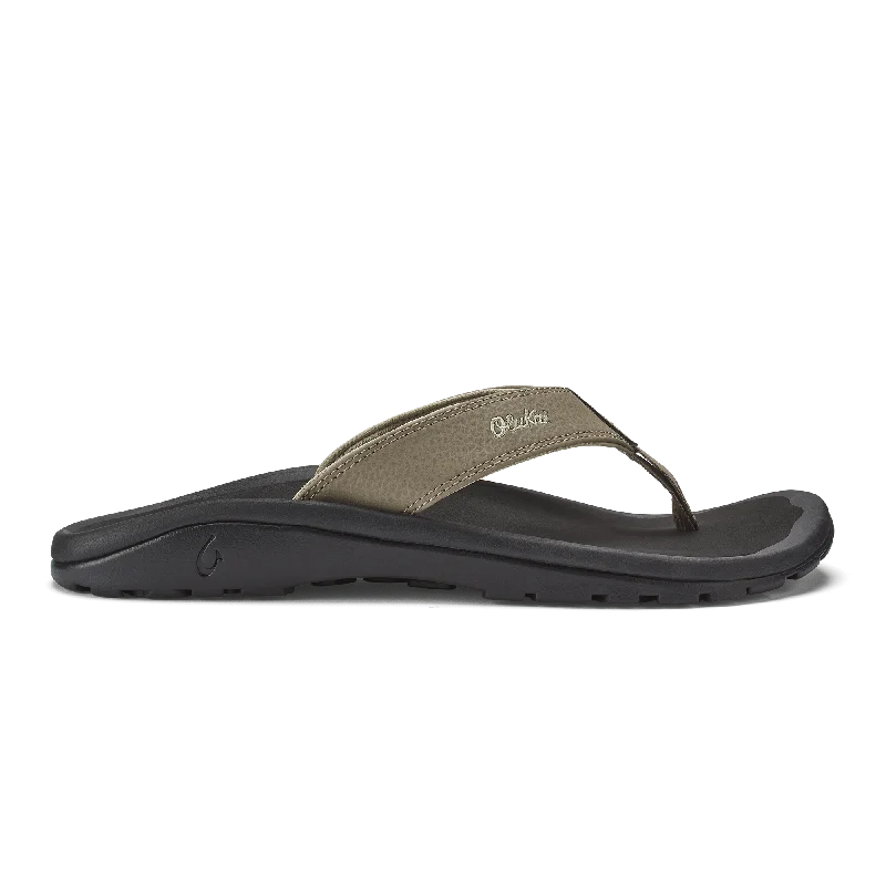 Men's sandals with a perforated leather upper for ventilation Men's sandals with a perforated leather upper for ventilation ‘Ohana - Clay / Onyx