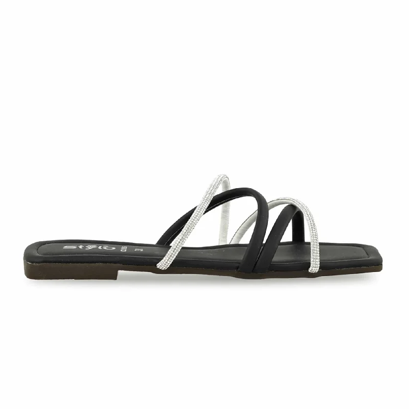 Men's slippers with a shock - absorbing midsole Black Casual Slipper For Ladies CL1956