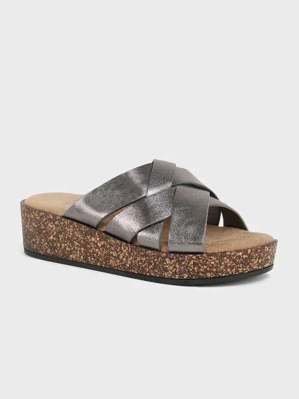 Men's sandals with a decorative buckle or charm Men's sandals with a decorative buckle or charm Womens "FINOLA" Open Toe Casual Slippers