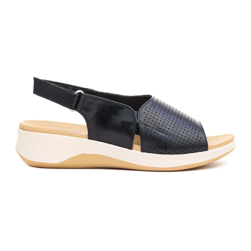 Men's sandals with a cushioned footbed Men's sandals with a cushioned footbed Black Formal Sandal PU0077