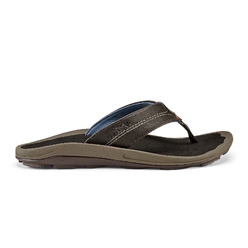 Men's sandals with a toe post design Men's sandals with a toe post design Kīpī - Espresso