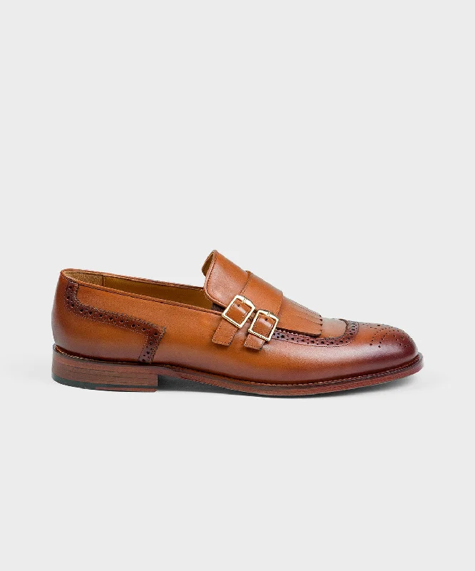 Men's loafers with a cushioned footbed Men's loafers with a cushioned footbed Double Monk Shoes