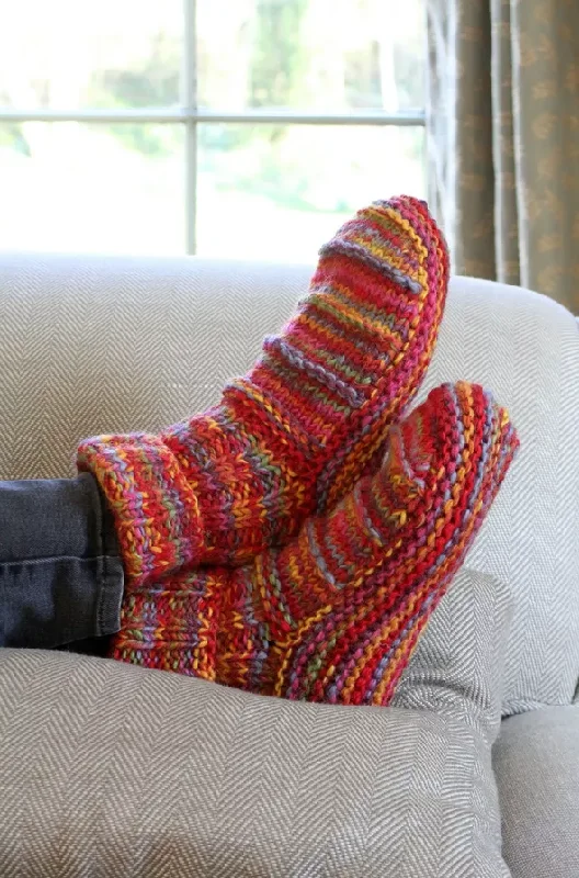 Men's slippers with a decorative pom - pom or tassel ZANZIBAR LINED SOFA SOCKS