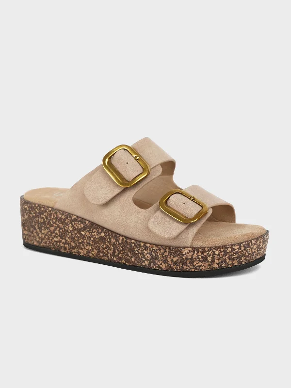 Men's sandals with a contrast stitching detail Men's sandals with a contrast stitching detail Womens "Inze" Comfort Slippers