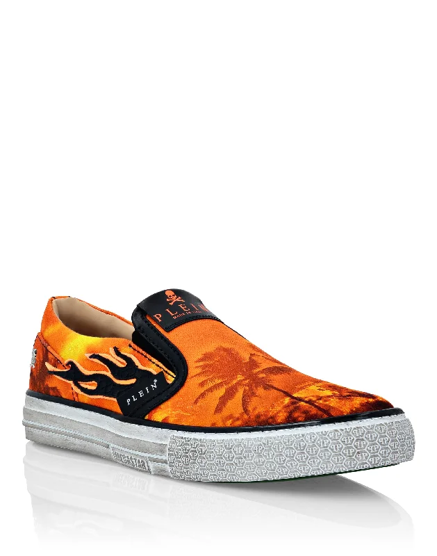 Men's loafers with a removable insole for cleaning Men's loafers with a removable insole for cleaning Slip On Flame
