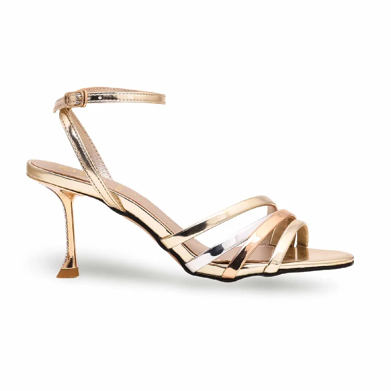 Men's sandals with a pointed toe for a stylish look Men's sandals with a pointed toe for a stylish look Golden Women Fancy Sandal FN6063