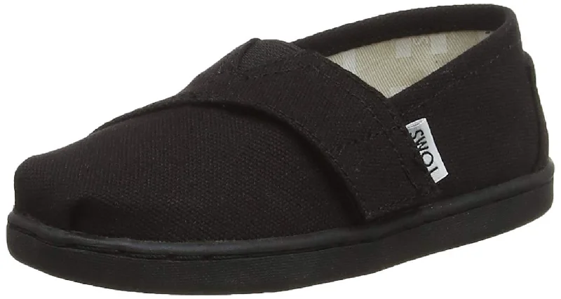 Men's sandals with a perforated leather upper for ventilation Men's sandals with a perforated leather upper for ventilation TOMS Classics Youth Black Canvas 32.5