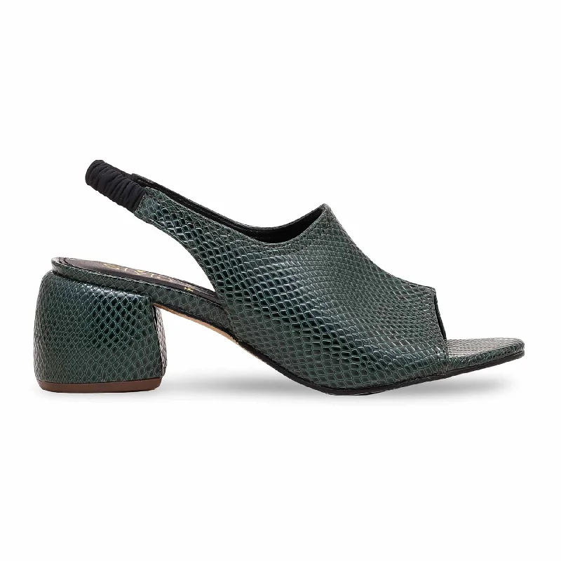 Men's sandals with a contrast stitching detail Men's sandals with a contrast stitching detail Green Formal Sandal FR5356