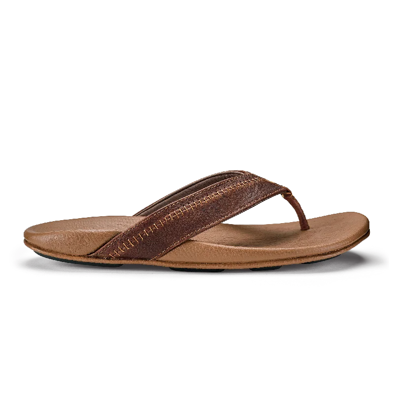 Men's sandals with a buckle closure Men's sandals with a buckle closure Hiapo - Dark Java / Toffee
