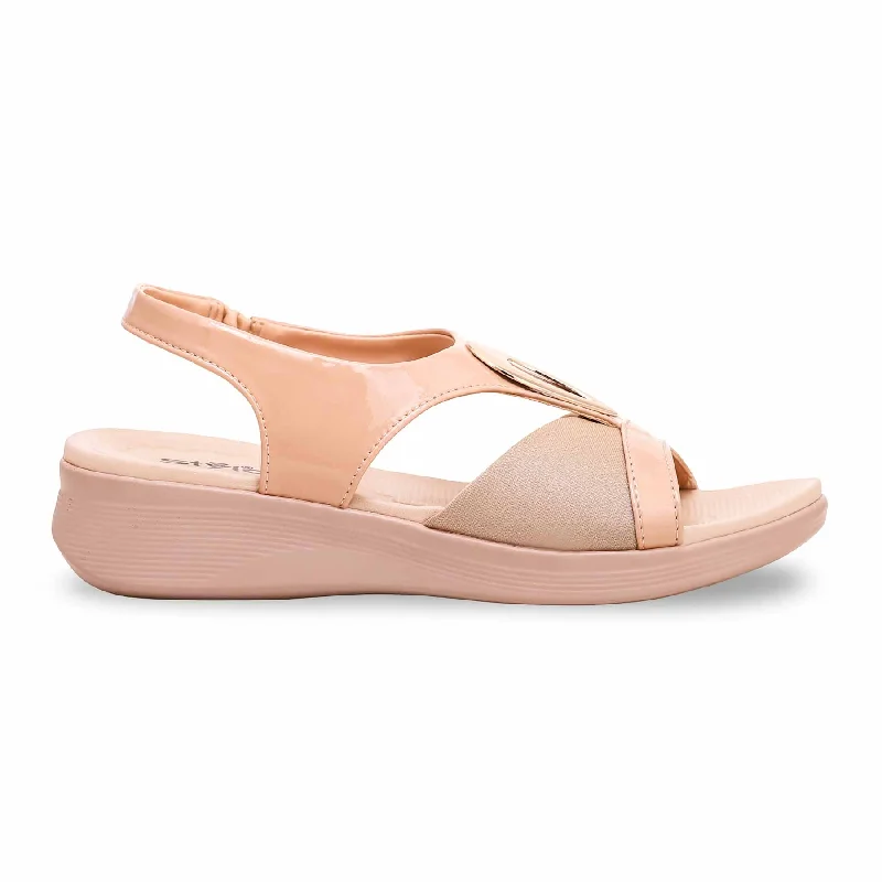 Men's sandals with a contrast stitching detail Men's sandals with a contrast stitching detail Beige Formal Sandal PU0227