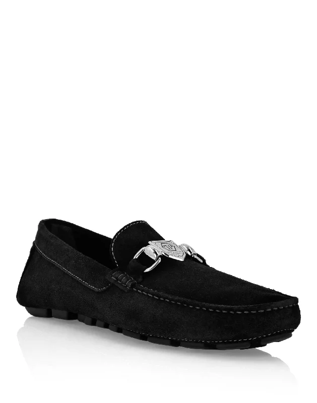 Men's loafers with a removable insole for cleaning Men's loafers with a removable insole for cleaning Suede Moccasin Philipp Plein TM